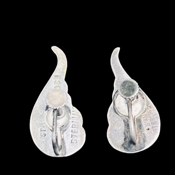 Vintage Siam Sterling Silver Temple Dancers Screw Back Earrings (5273) - Picture 6 of 6